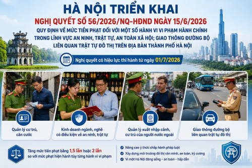 Hà Nội triển khai Nghị quyết quy định mức tiền phạt đối với một số hành vi vi phạm hành chính trong lĩnh vực an ninh, trật tự và giao thông đường bộ liên quan đến trật tự đô thị