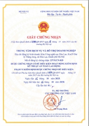 Cấp Giấy chứng nhận đủ điều kiện hoạt động kiểm định kỹ thuật an toàn lao động Cho Trung tâm Dịch vụ và Hỗ trợ doanh nghiệp &#40;ESSC&#41;