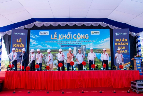 Khởi công khu khách sạn, căn hộ dịch vụ và Trung tâm hội nghị quốc tế tại Khu Công nghệ cao Hòa Lạc